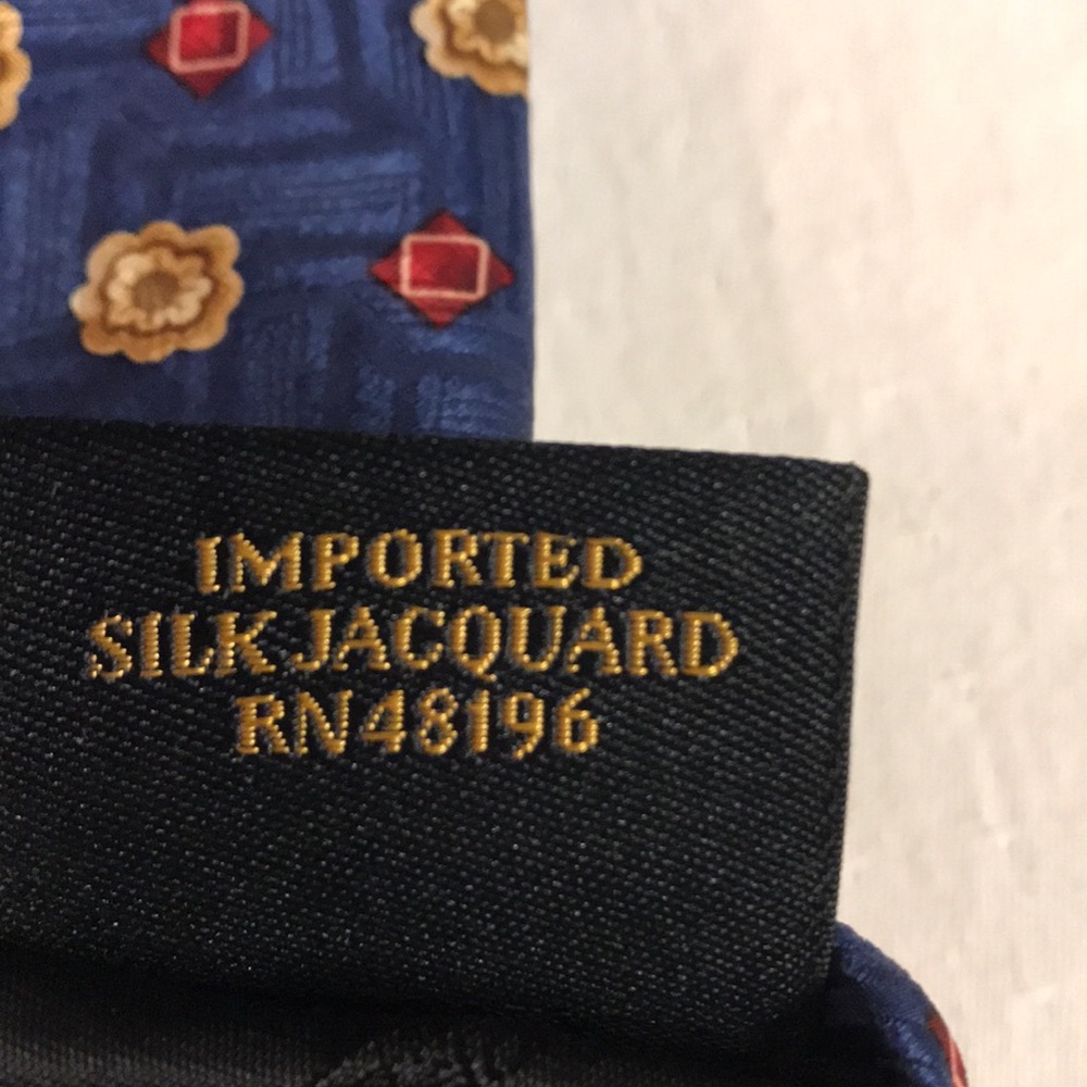 Ferrel Reed Handsewn Imported Silk Jacquard Mens Tie - Picture 7 of 9